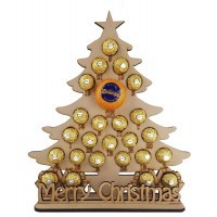 6mm Christmas Tree Chocolate Orange and Ferrero Rocher Holder Advent Calendar